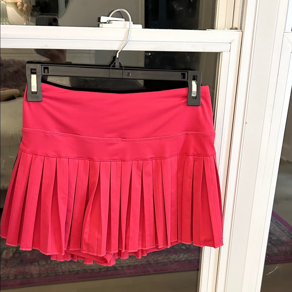 Good Hinge Pleated Pink Skirt